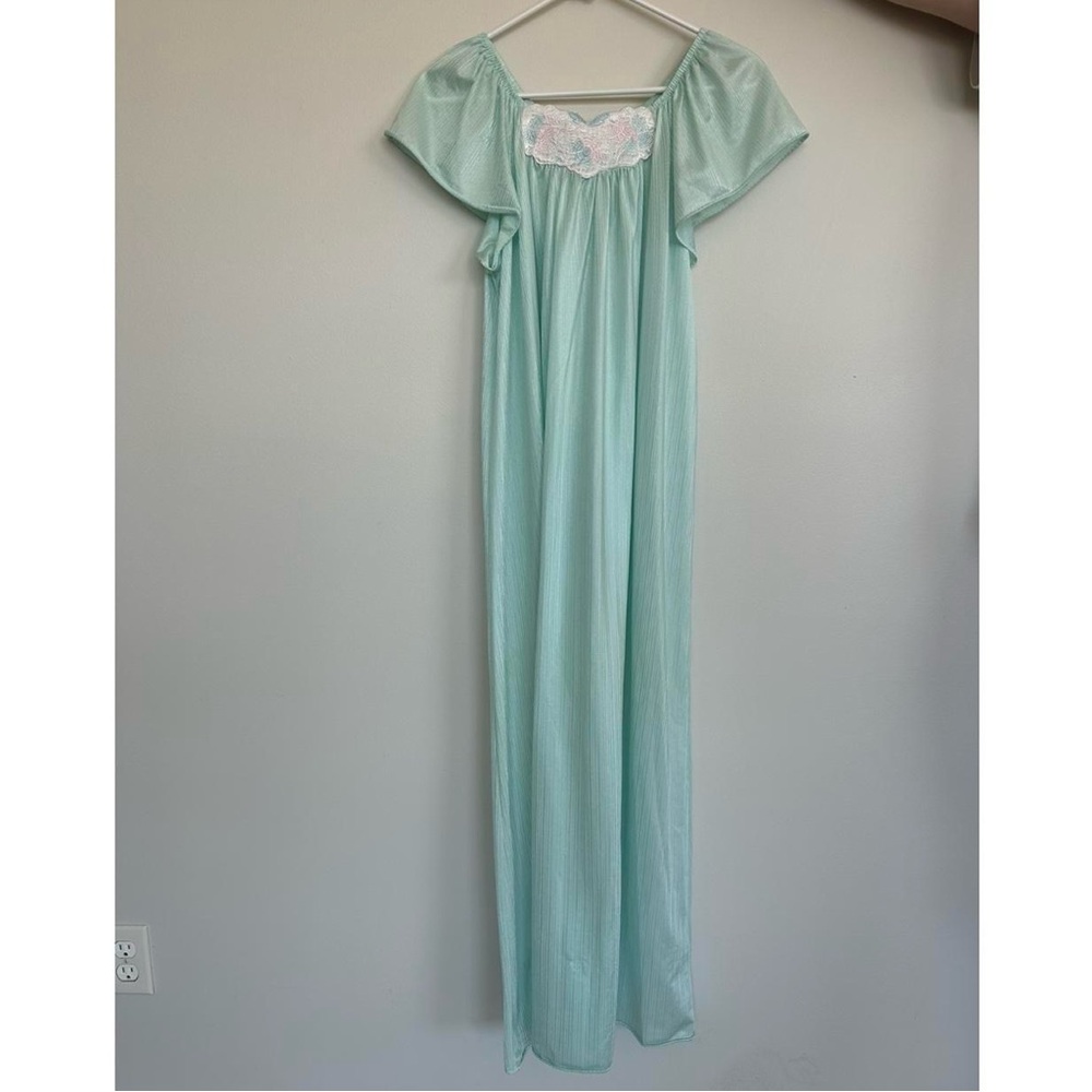 val mode vintage blue slip dress